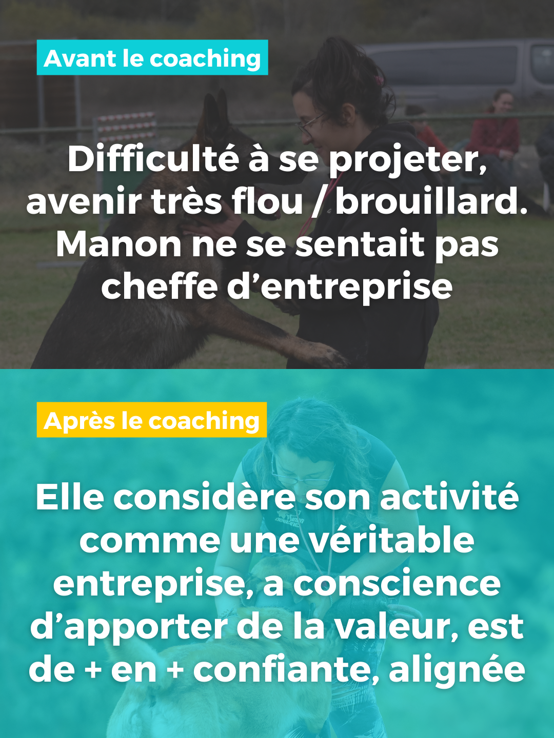 avant / après coaching Manon
